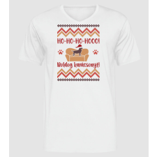 Pólómánia Ho-Ho-Ho kutya - Férfi - Unisex V-nyakú póló férfi póló