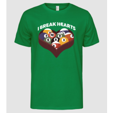 Pólómánia I break hearts - Biliárd - Férfi Alap póló
