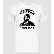 Pólómánia I don't need a weapon I am One - Férfi Alap póló
