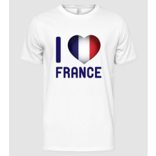Pólómánia i heart france - Férfi Alap póló férfi póló