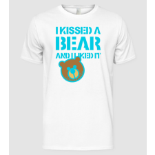 Pólómánia I Kissed a Bear and I Like It - Férfi Alap póló férfi póló