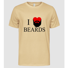 Pólómánia i love beards - Férfi Alap póló
