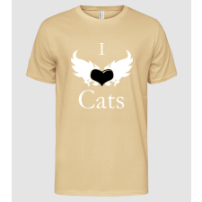 Pólómánia I love Cat - Férfi Alap póló férfi póló