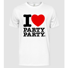 Pólómánia I love party party - Férfi Alap póló
