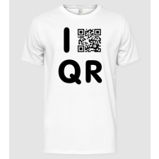 Pólómánia i_love_qr - Férfi Alap póló férfi póló