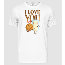 Pólómánia I Love You cuki páros póló Valentin napra - Férfi Alap póló
