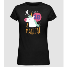 Pólómánia I'm 18 and Magical Unikornis - Női Alap póló