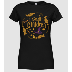 Pólómánia I smell children - Női Kerek nyakú Póló