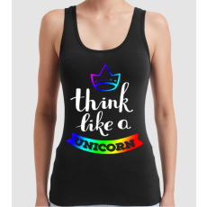Pólómánia I think like a UNICORN - Női Trikó