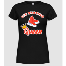 Pólómánia Ice skatin Queen - Női Kerek nyakú Póló női póló