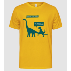 Pólómánia idiot_dinosaur_vegan - Férfi Alap póló