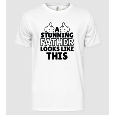 Pólómánia Így néz ki egy igazán menő Apa - Férfi Alap póló