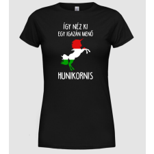 Pólómánia igy néz ki egy igazán menő hunikornis - Női Kerek nyakú Póló női póló