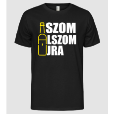 Pólómánia Iszom alszom újra - Férfi Alap póló