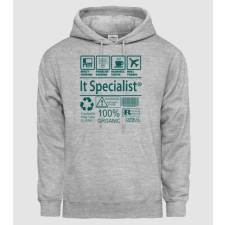 Pólómánia IT specialist - Férfi Kapucnis Pulcsi férfi póló