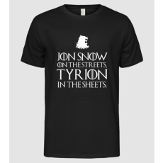 Pólómánia Jon Snow streets - Férfi Alap póló