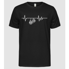 Pólómánia Karácsonyi heartbeat - Férfi Alap póló férfi póló