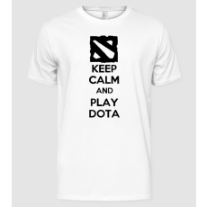 Pólómánia keep calm play dota - Férfi Alap póló