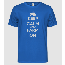 Pólómánia keep_kalm_farm_3456. - Férfi Alap póló