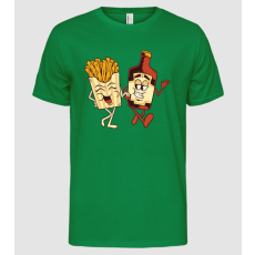 Pólómánia Ketchup + Sültkrumpli - Férfi Alap póló