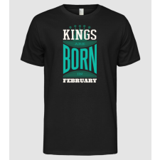 Pólómánia Kings are born in February - Férfi Alap póló férfi póló