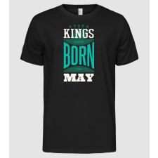 Pólómánia Kings are born in May - Férfi Alap póló férfi póló