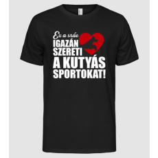 Pólómánia Kutyás sportos srác - Férfi Alap póló