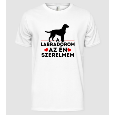 Pólómánia labrador szerelem - Férfi Alap póló