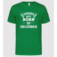 Pólómánia Legends are born in December - Férfi Alap póló férfi póló