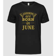 Pólómánia Legends are born in - June - Férfi Alap póló