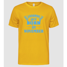 Pólómánia Legends are born in - November - Férfi Alap póló