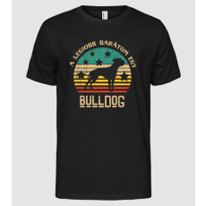 Pólómánia Legjobb barátom egy bulldog - Férfi Alap póló