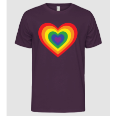 Pólómánia lgbtq szív - Férfi Alap póló