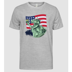 Pólómánia Liberty-Rex Usa dinoszaurusz - Férfi Alap póló