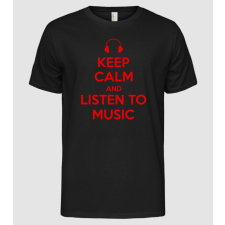 Pólómánia Listen to music - Férfi Alap póló férfi póló
