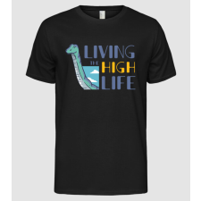 Pólómánia Living the High Life Dinoszaurusz - Férfi Alap póló férfi póló