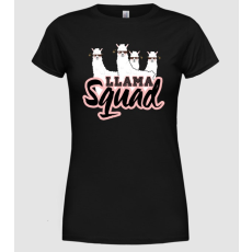 Pólómánia Llama squad - Női Kereknyakú Póló