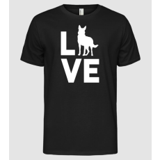Pólómánia LOVE Német Juhász  - Férfi Alap póló