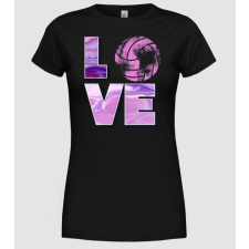 Pólómánia Love volleyball-01 - Női Kerek nyakú Póló női póló