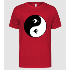 Pólómánia madaras Ying Yang - Férfi Alap póló