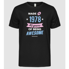 Pólómánia made in 1978 - 40 years of being awesome - Férfi Alap póló