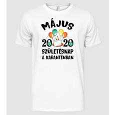 Pólómánia Május 2020 születésnap a karanténban - Férfi Alap póló