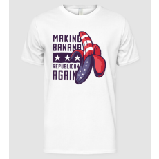 Pólómánia Make Banana Republican Again - Férfi Alap póló