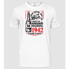 Pólómánia Mint a jó bor 80 év 1942 - Férfi Alap póló