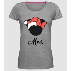 Pólómánia mrs christmas - Női Prémium Kerek Nyakú póló