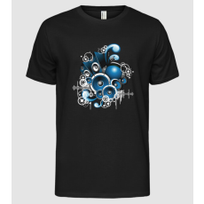 Pólómánia Music Design Blue - Férfi Alap póló