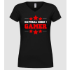 Pólómánia Natural born gamer - Női V nyakú Póló
