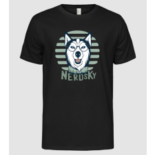 Pólómánia Nerdsky Husky - Férfi Alap póló férfi póló