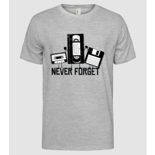 Pólómánia Never Forget - Férfi Alap póló férfi póló