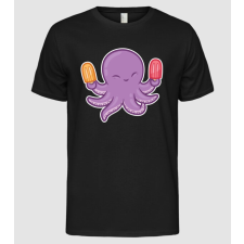 Pólómánia Octopus Jégkrém Polip - Férfi Alap póló férfi póló